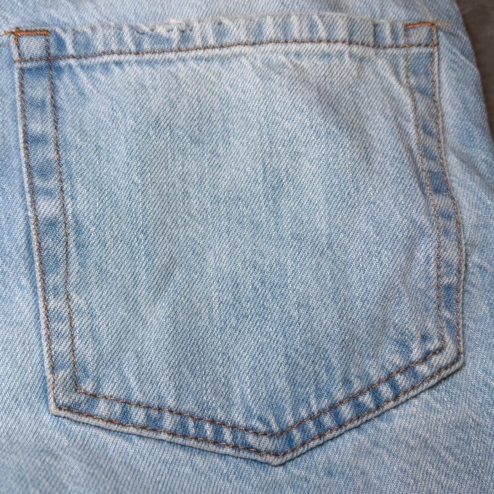 Aeropostale Womens Size 6 Mom Jeans Blue Denim Distressed Ripped High Rise Fray - Picture 14 of 16